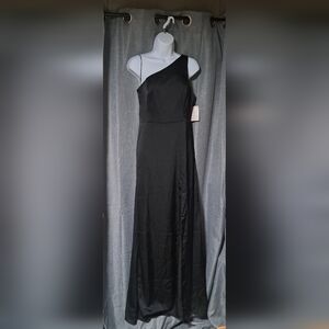 NWT- Birdy Grey Kira Medium Matte Satin Black Dress